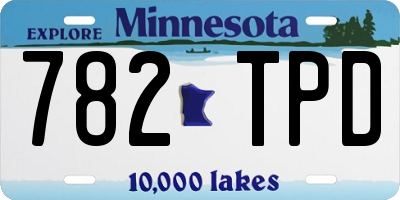 MN license plate 782TPD
