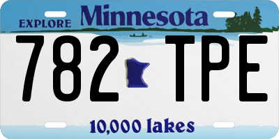 MN license plate 782TPE