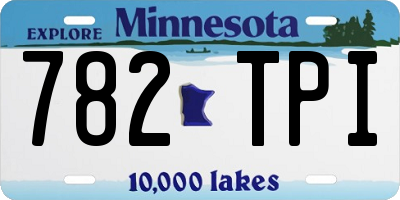 MN license plate 782TPI