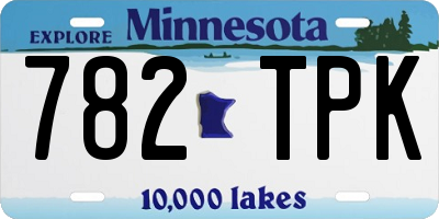 MN license plate 782TPK