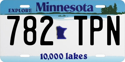 MN license plate 782TPN