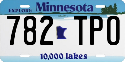MN license plate 782TPO