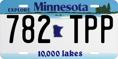 MN license plate 782TPP