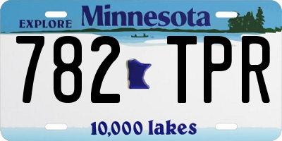 MN license plate 782TPR