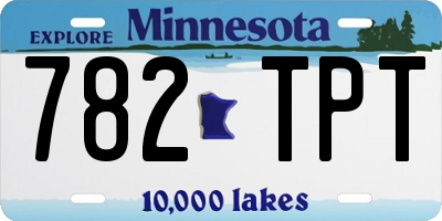 MN license plate 782TPT