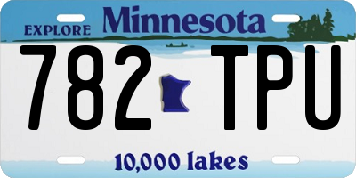 MN license plate 782TPU