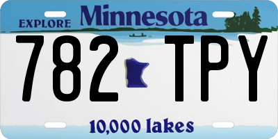 MN license plate 782TPY