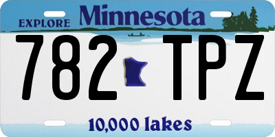 MN license plate 782TPZ