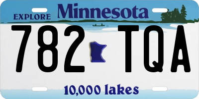 MN license plate 782TQA