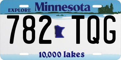 MN license plate 782TQG