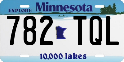 MN license plate 782TQL