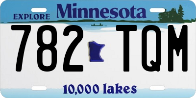 MN license plate 782TQM