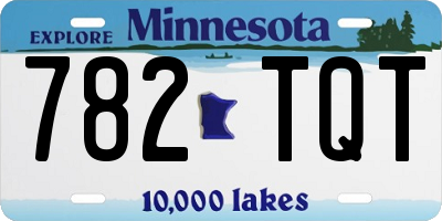 MN license plate 782TQT