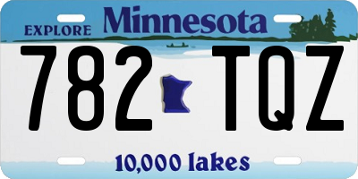 MN license plate 782TQZ