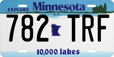 MN license plate 782TRF