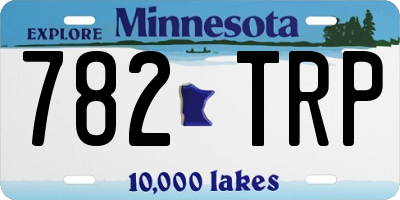 MN license plate 782TRP