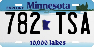 MN license plate 782TSA
