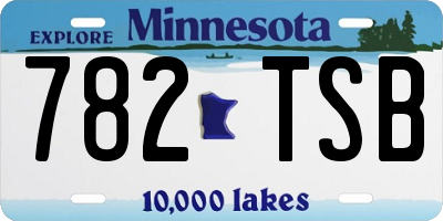 MN license plate 782TSB