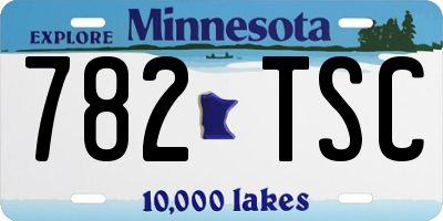 MN license plate 782TSC