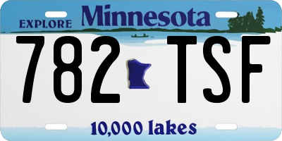 MN license plate 782TSF