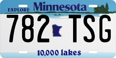 MN license plate 782TSG