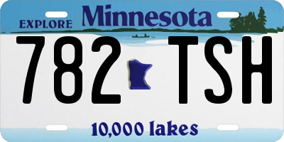MN license plate 782TSH