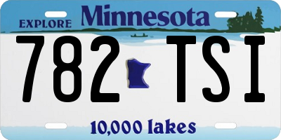 MN license plate 782TSI