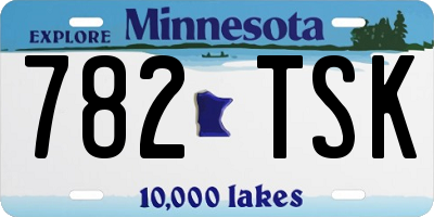 MN license plate 782TSK