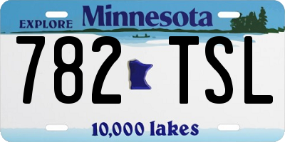 MN license plate 782TSL