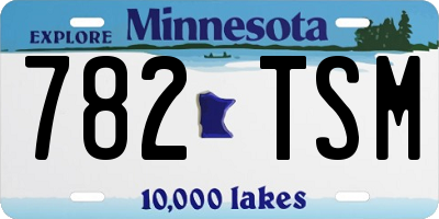 MN license plate 782TSM