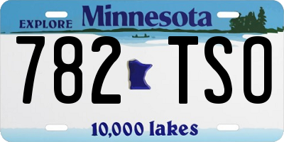 MN license plate 782TSO