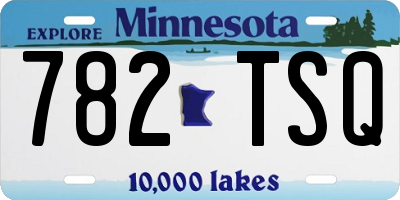 MN license plate 782TSQ