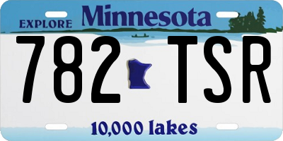 MN license plate 782TSR
