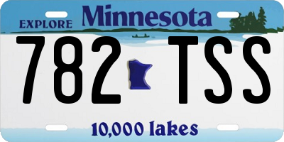 MN license plate 782TSS