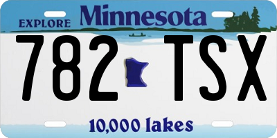 MN license plate 782TSX