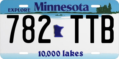 MN license plate 782TTB
