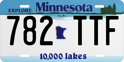 MN license plate 782TTF