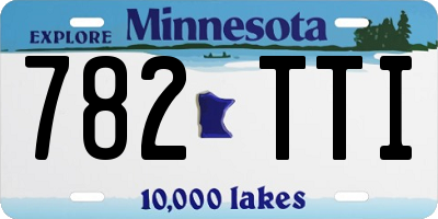 MN license plate 782TTI