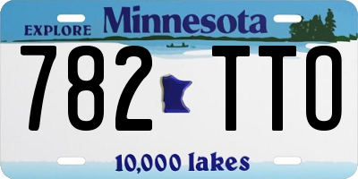 MN license plate 782TTO