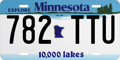 MN license plate 782TTU
