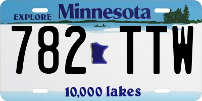 MN license plate 782TTW