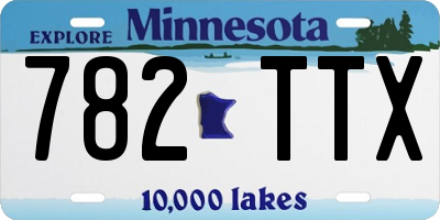 MN license plate 782TTX