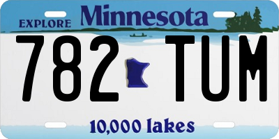 MN license plate 782TUM