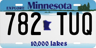 MN license plate 782TUQ