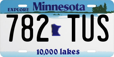 MN license plate 782TUS