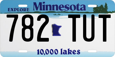 MN license plate 782TUT