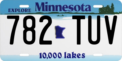 MN license plate 782TUV