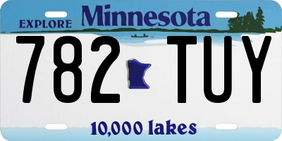 MN license plate 782TUY