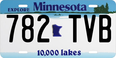 MN license plate 782TVB