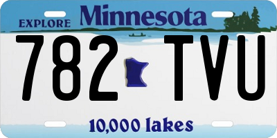 MN license plate 782TVU